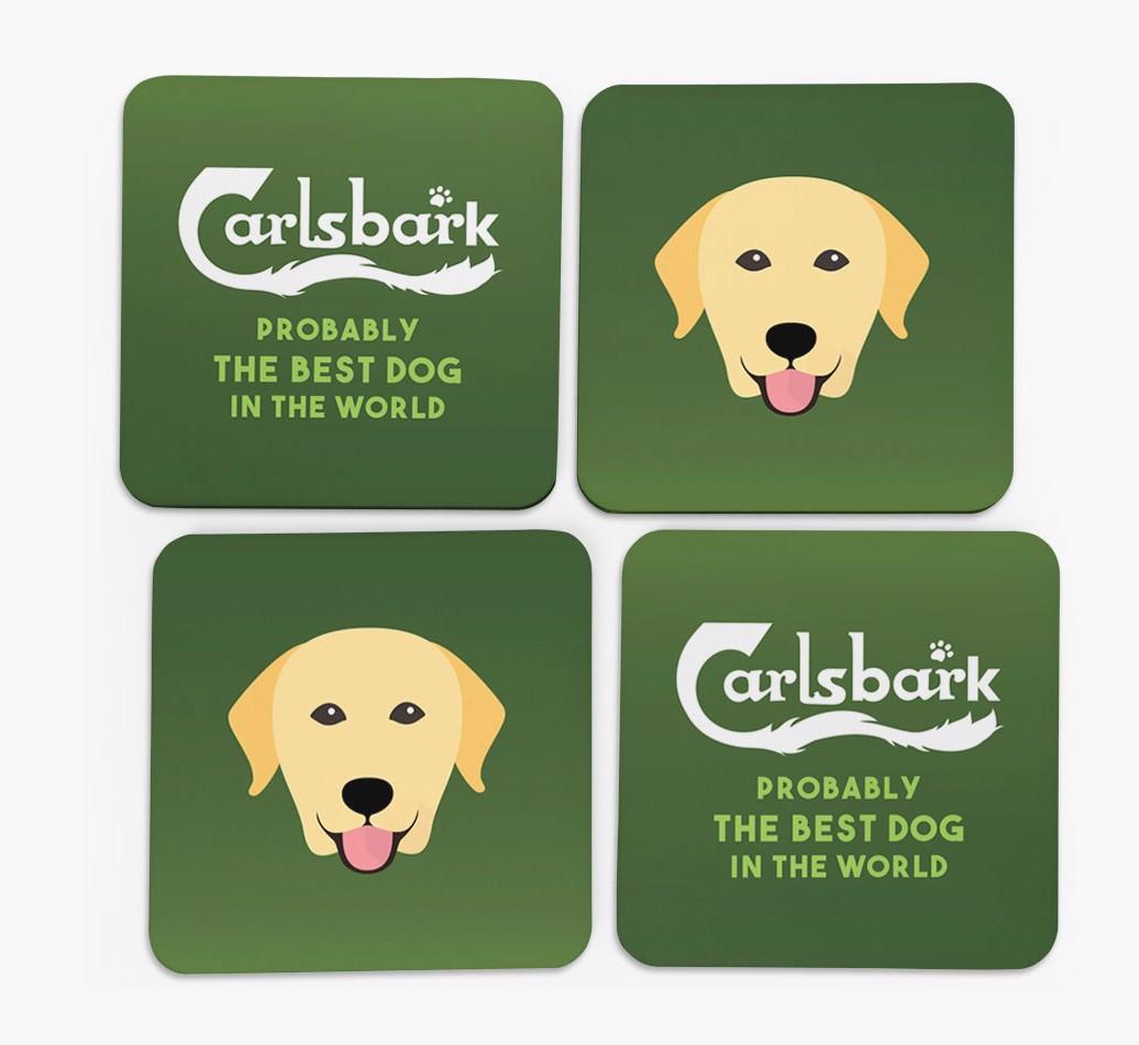 Carlsbark: Personalized {breedFullName} Coasters