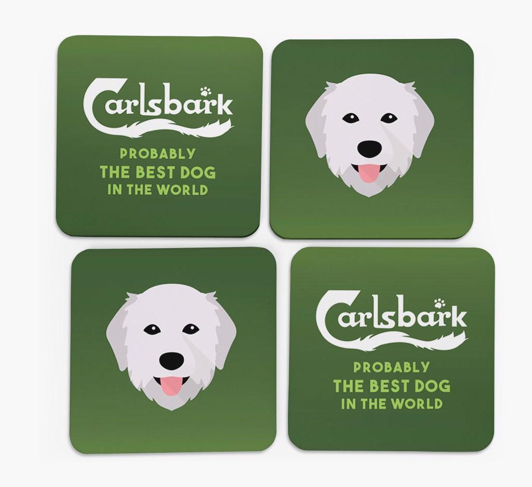 Carlsbark: Personalized {breedFullName} Coasters