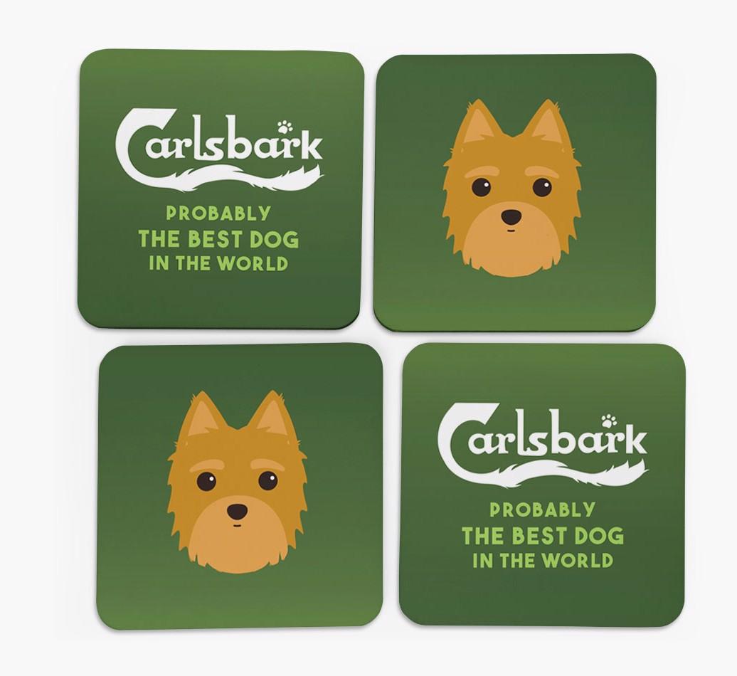 Carlsbark: Personalized {breedFullName} Coasters