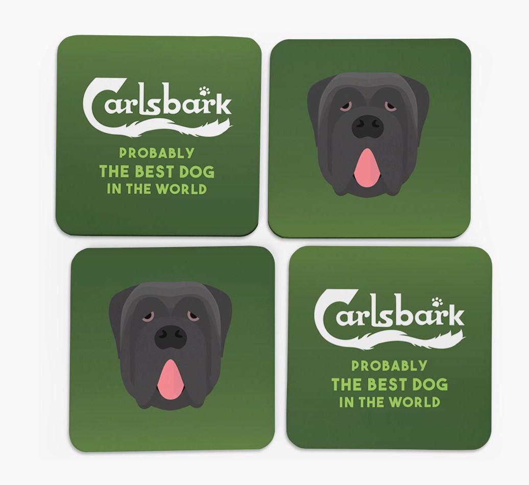 Carlsbark: Personalized {breedFullName} Coasters