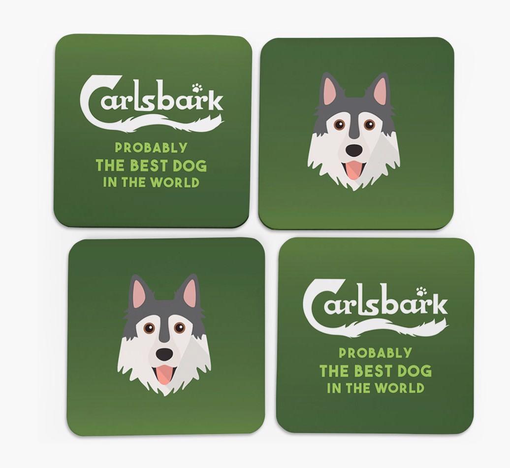 Carlsbark: Personalized {breedFullName} Coasters