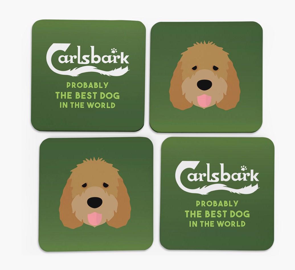 Carlsbark: Personalized {breedFullName} Coasters