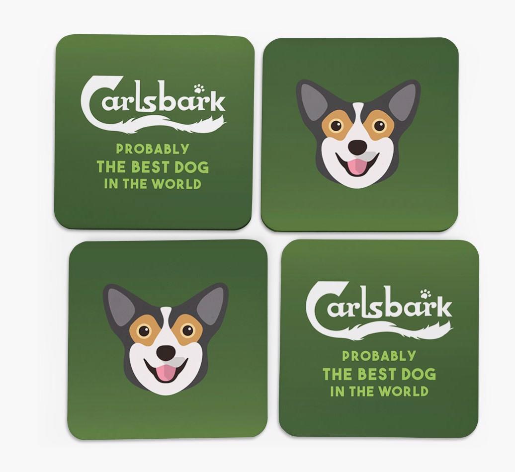Carlsbark: Personalized {breedFullName} Coasters