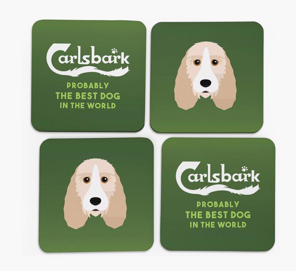 Carlsbark: Personalized {breedFullName} Coasters