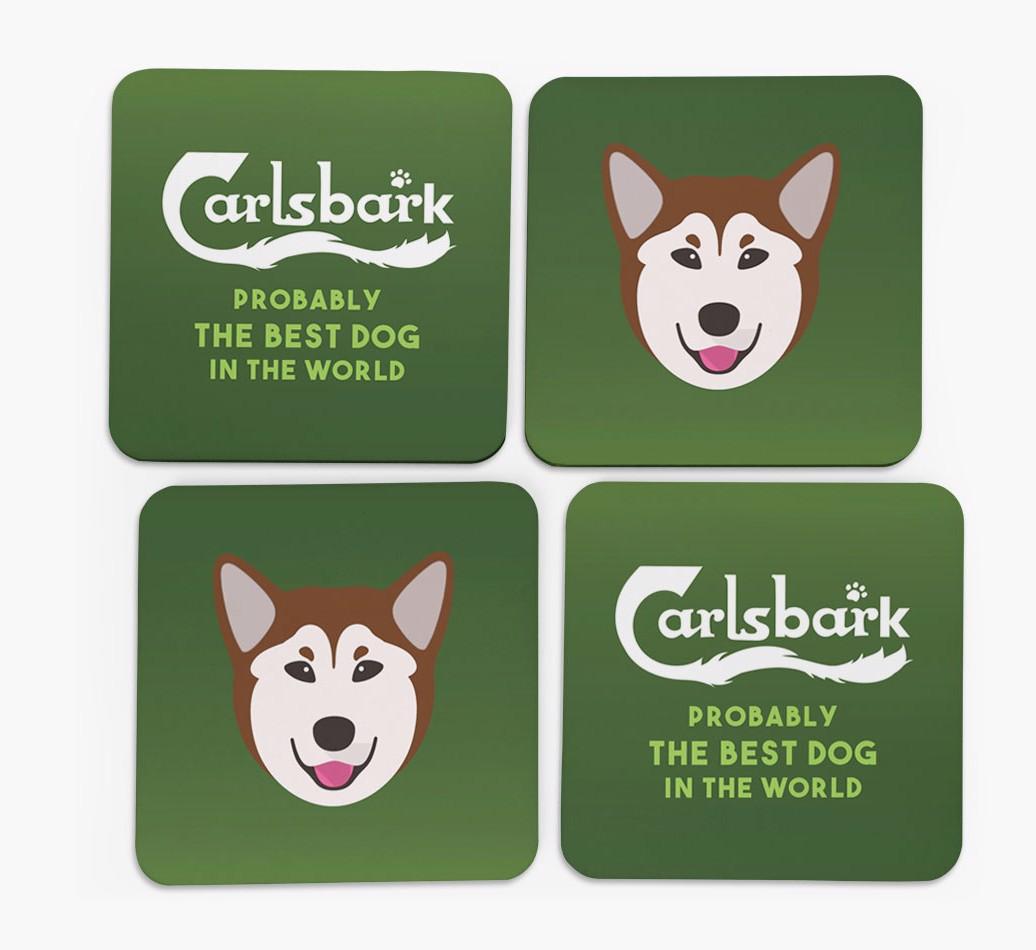 Carlsbark: Personalized {breedFullName} Coasters