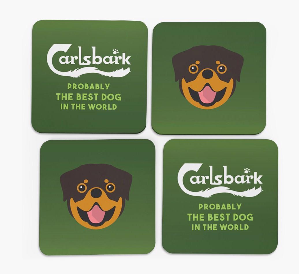 Carlsbark: Personalized {breedFullName} Coasters