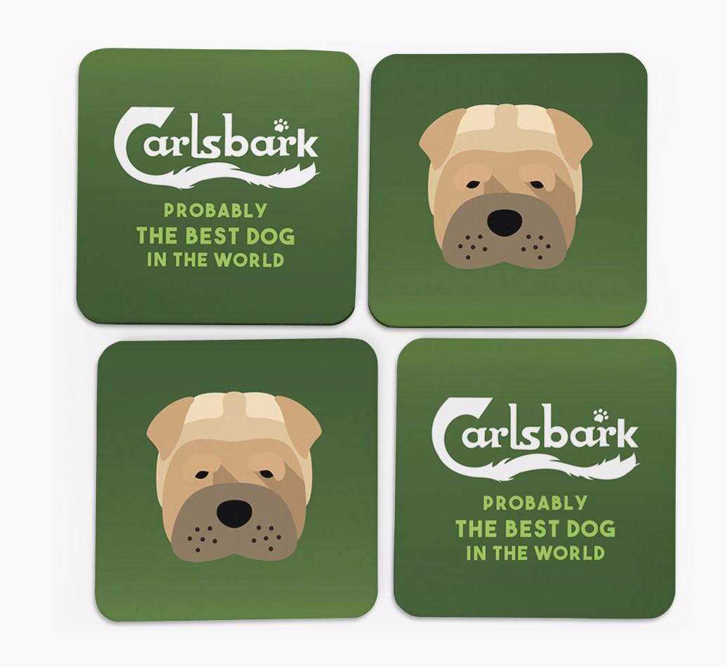 Carlsbark: Personalized {breedFullName} Coasters