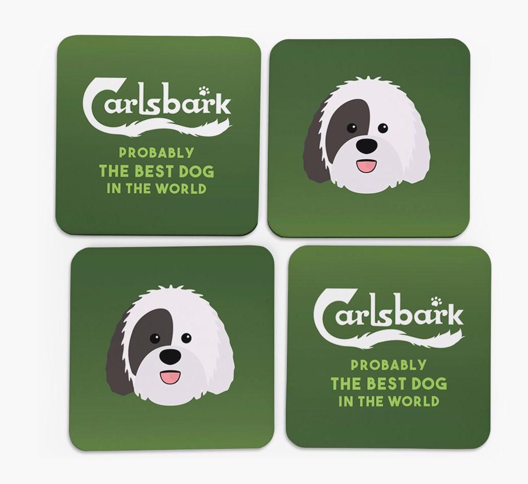 Carlsbark: Personalized {breedFullName} Coasters