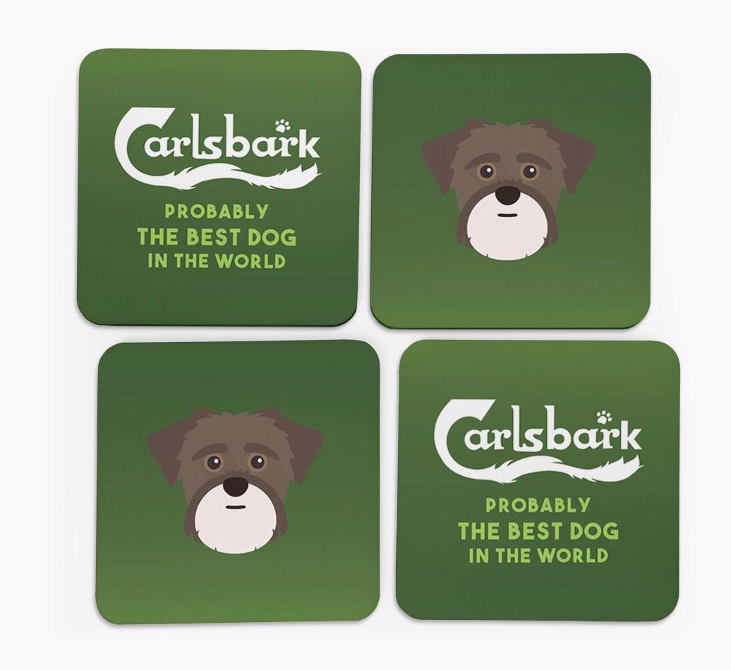 Carlsbark: Personalized {breedFullName} Coasters