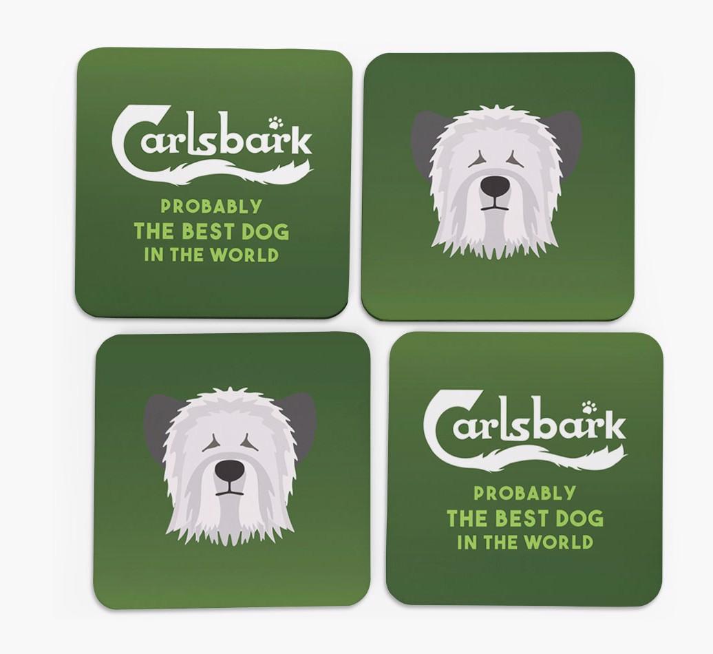 Carlsbark: Personalized {breedFullName} Coasters