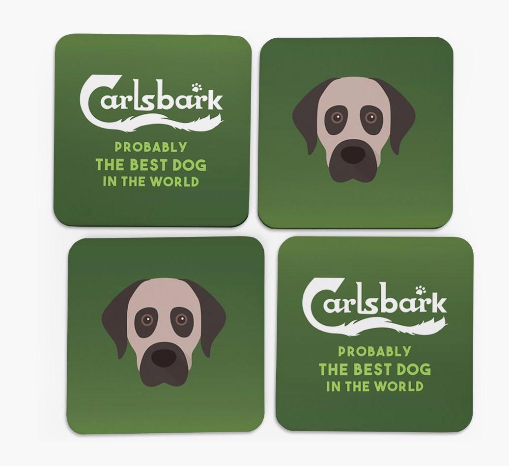 Carlsbark: Personalized {breedFullName} Coasters