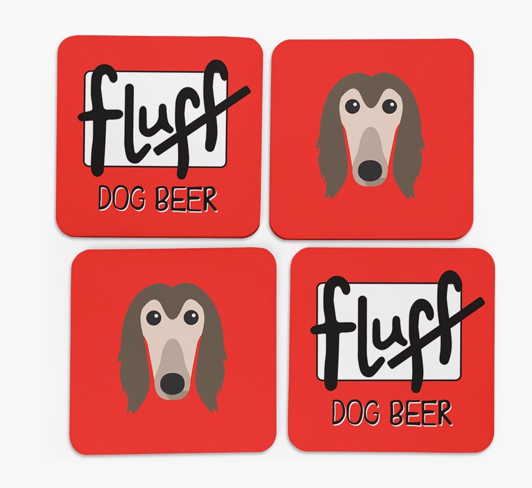 Fluff: Personalised {breedFullName} Coasters