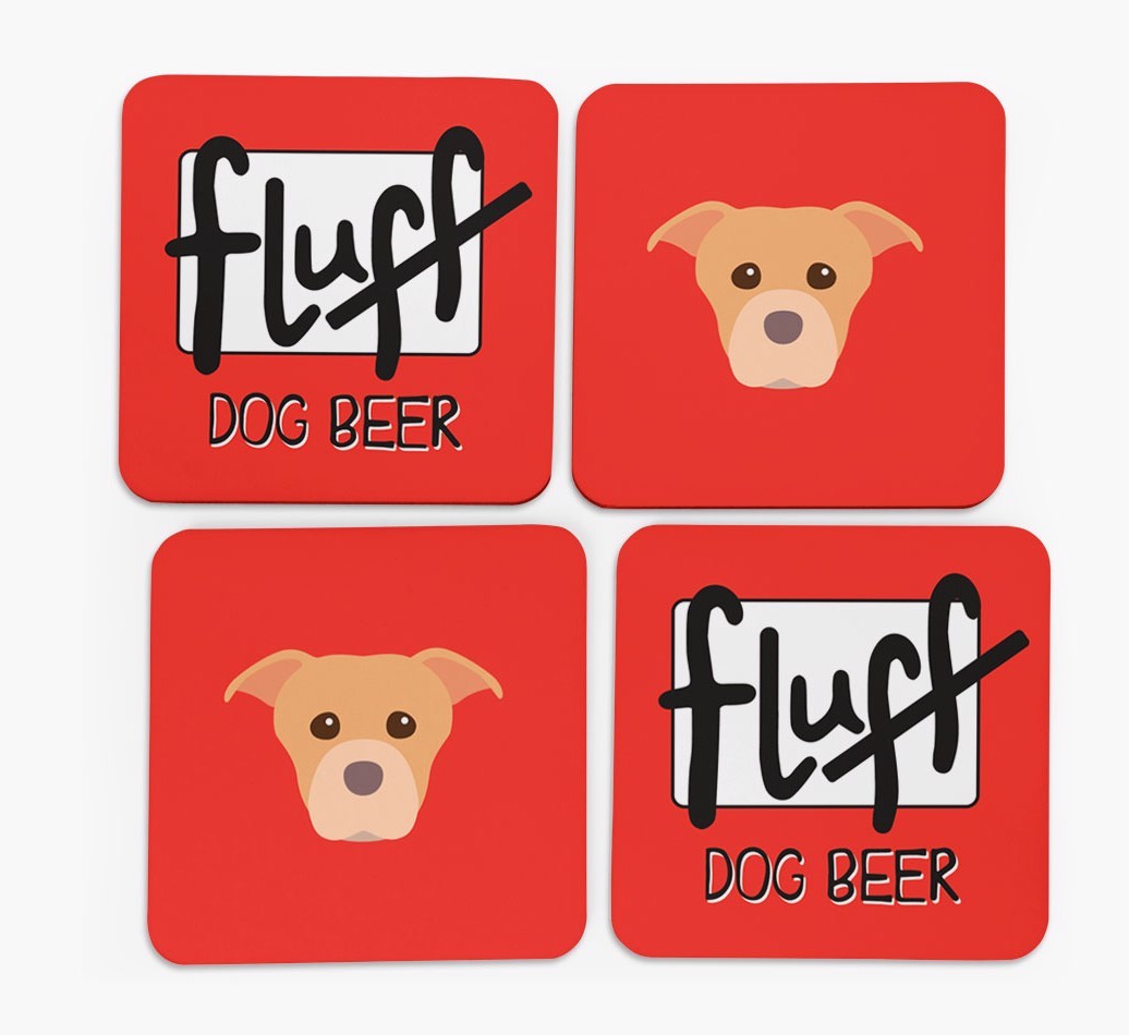 Fluff: Personalised {breedFullName} Coasters