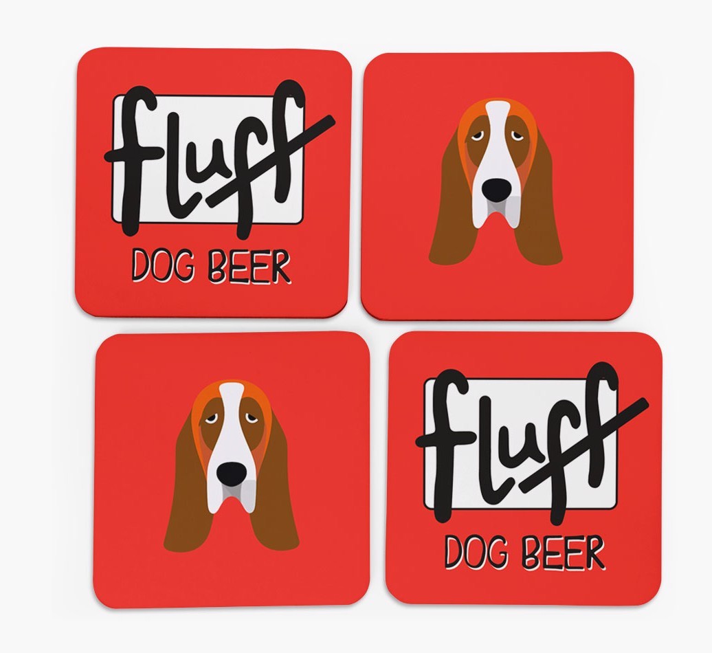 Fluff: Personalised {breedFullName} Coasters