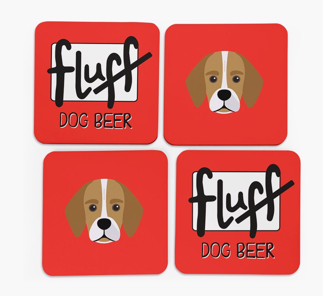 Fluff: Personalised {breedFullName} Coasters
