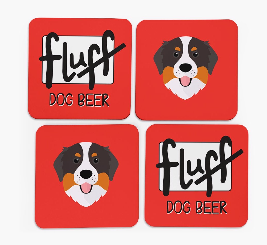 Fluff: Personalised {breedFullName} Coasters