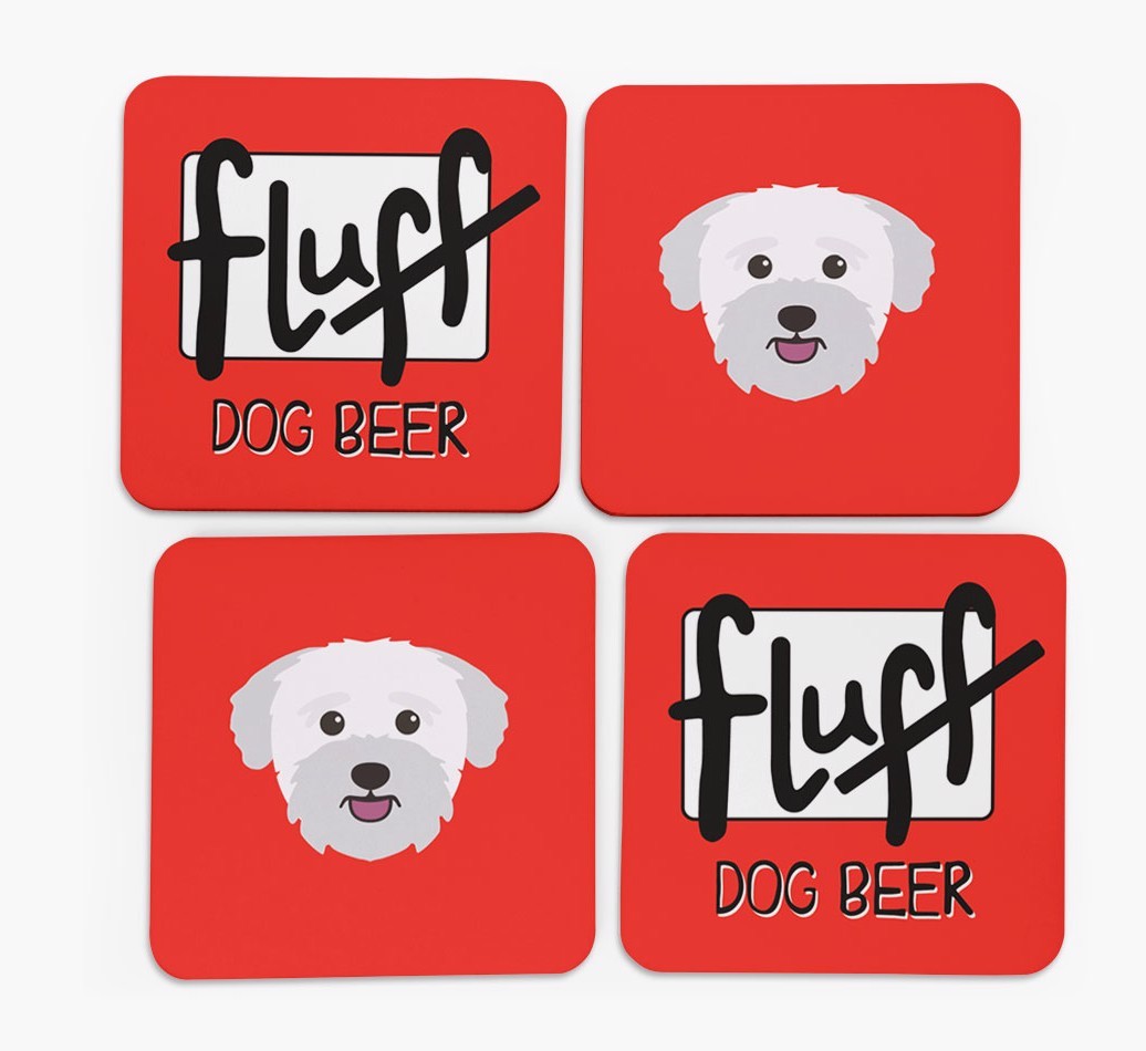 Fluff: Personalised {breedFullName} Coasters