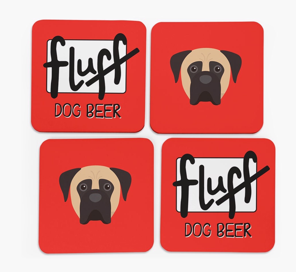 Fluff: Personalised {breedFullName} Coasters