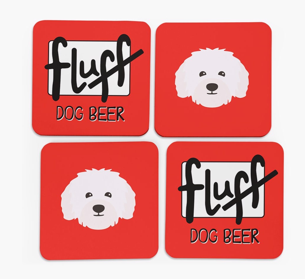 Fluff: Personalised {breedFullName} Coasters