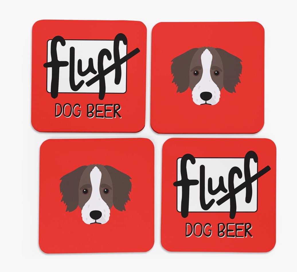 Fluff: Personalised {breedFullName} Coasters