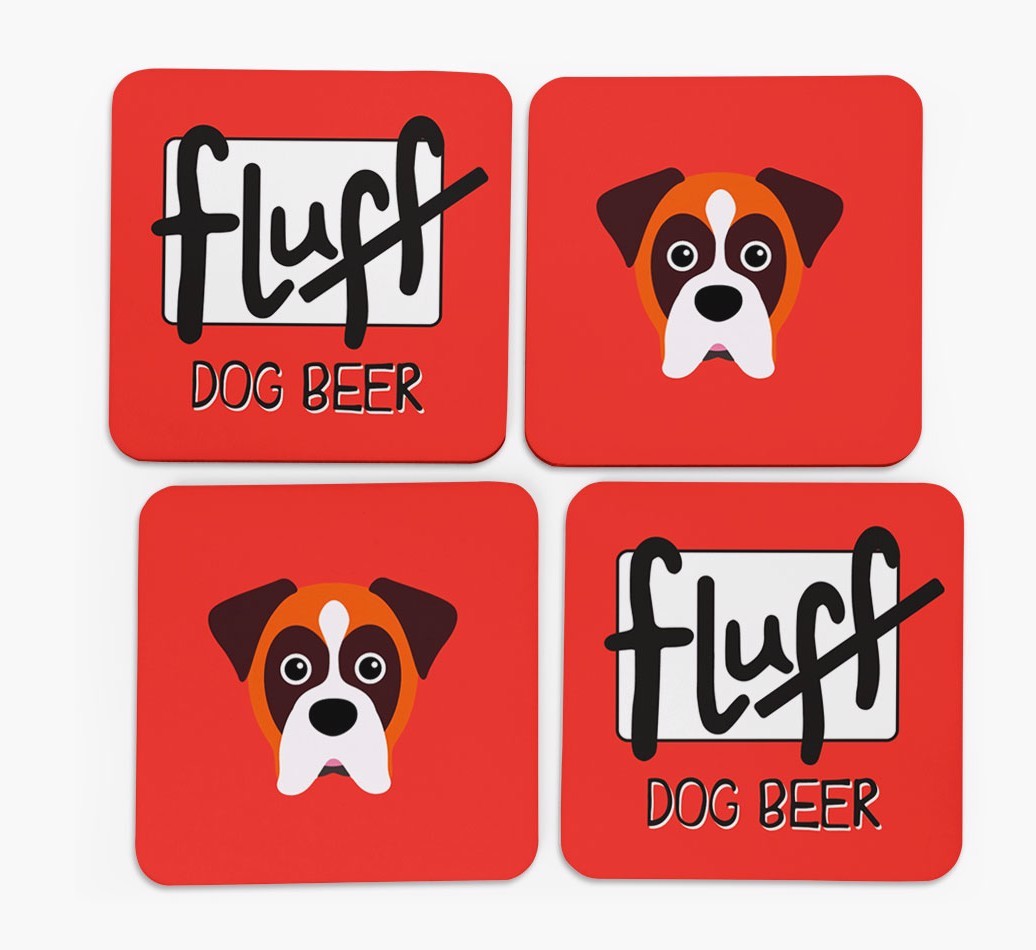 Fluff: Personalised {breedFullName} Coasters