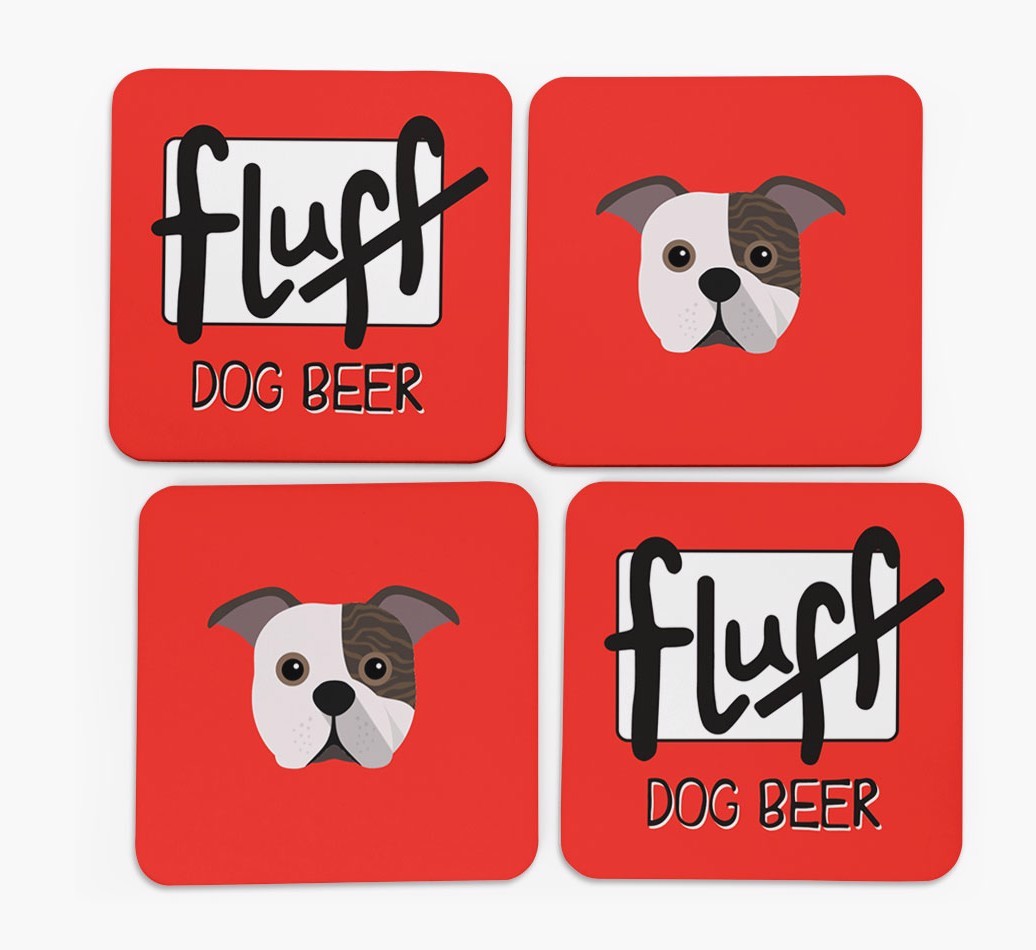 Fluff: Personalised {breedFullName} Coasters