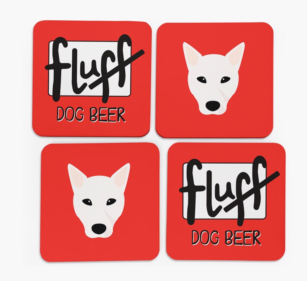 Fluff: Personalised {breedFullName} Coasters
