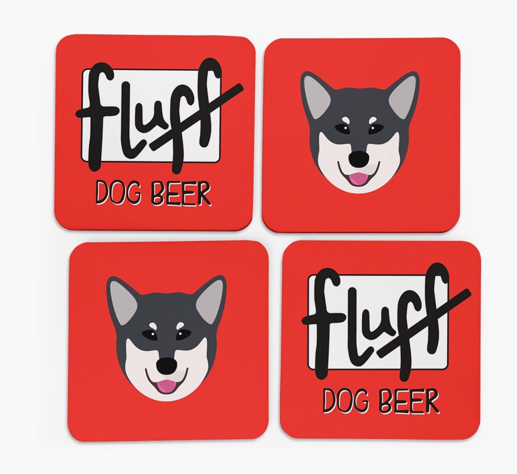 Fluff: Personalised {breedFullName} Coasters