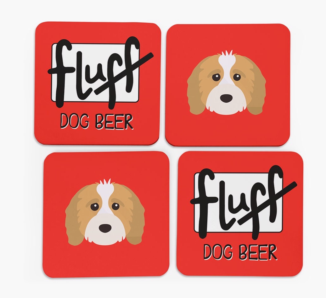 Fluff: Personalised {breedFullName} Coasters