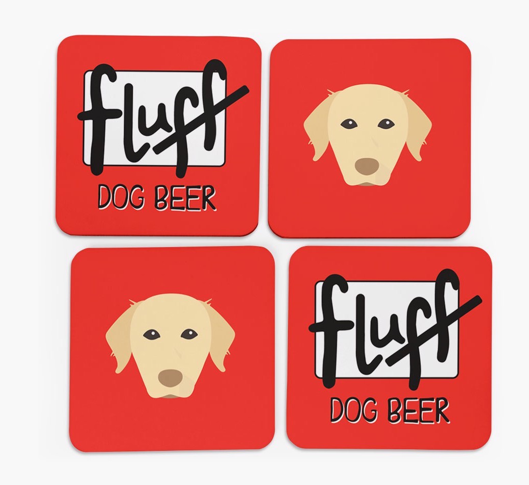 Fluff: Personalised {breedFullName} Coasters