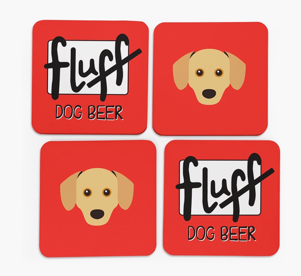 Fluff: Personalised {breedFullName} Coasters
