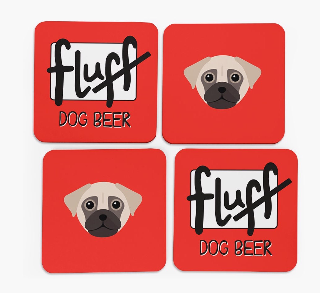 Fluff: Personalized {breedFullName} Coasters