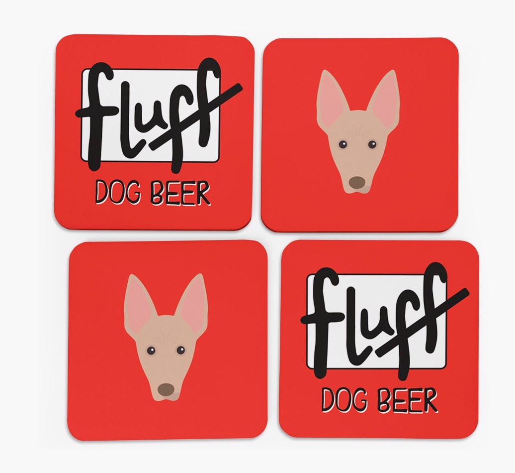 Fluff: Personalized {breedFullName} Coasters