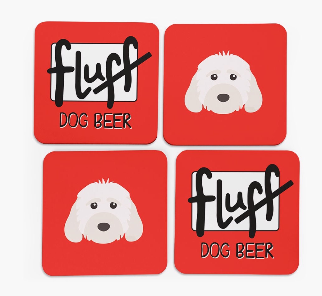 Fluff: Personalised {breedFullName} Coasters