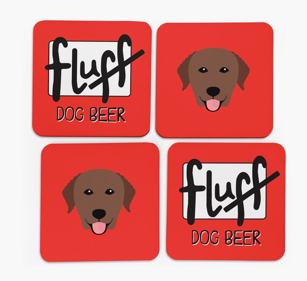Fluff: Personalised {breedFullName} Coasters