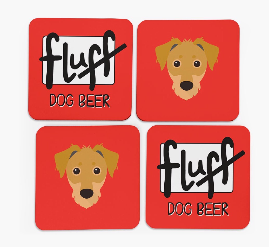 Fluff: Personalised {breedFullName} Coasters