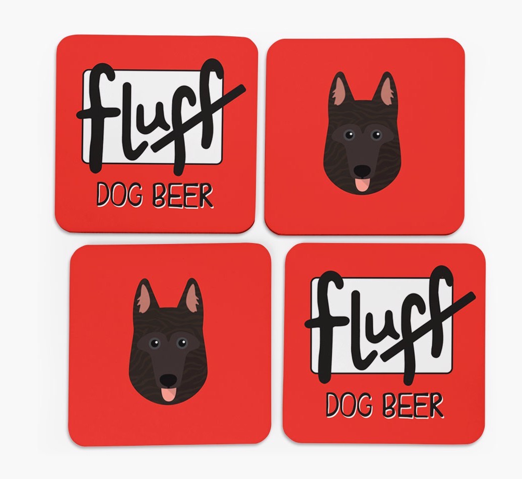Fluff: Personalised {breedFullName} Coasters