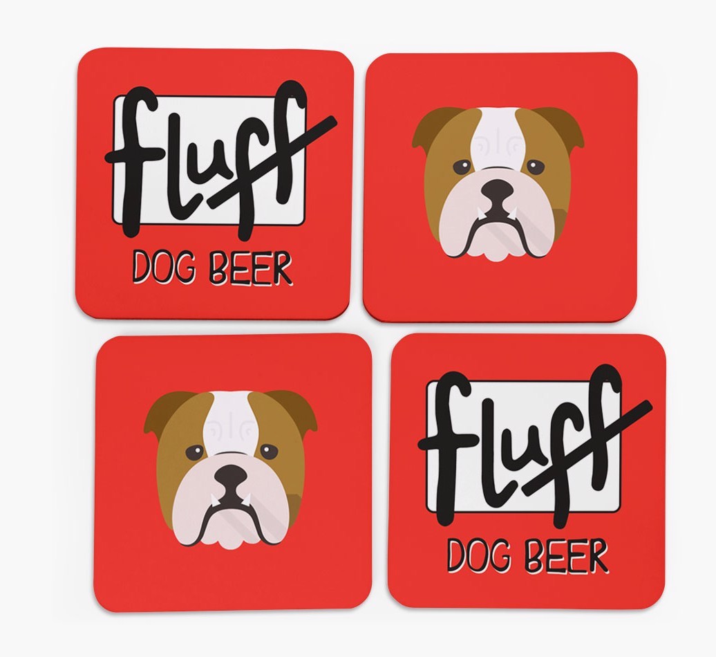Fluff: Personalised {breedFullName} Coasters