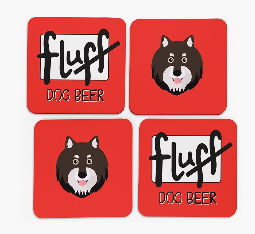 Fluff: Personalised {breedFullName} Coasters