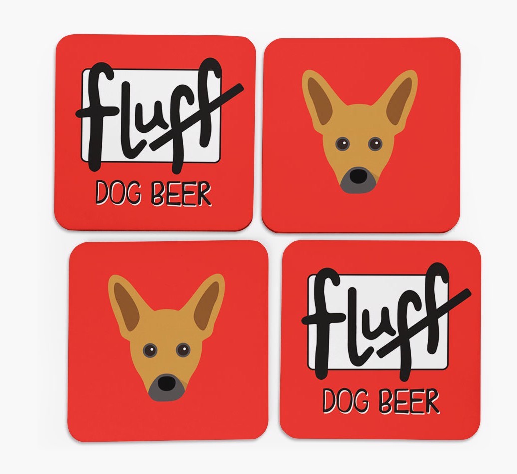 Fluff: Personalised {breedFullName} Coasters