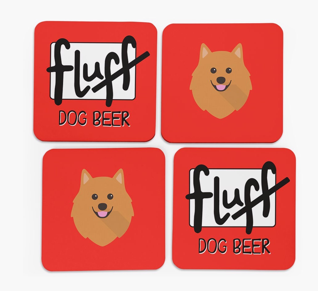 Fluff: Personalised {breedFullName} Coasters