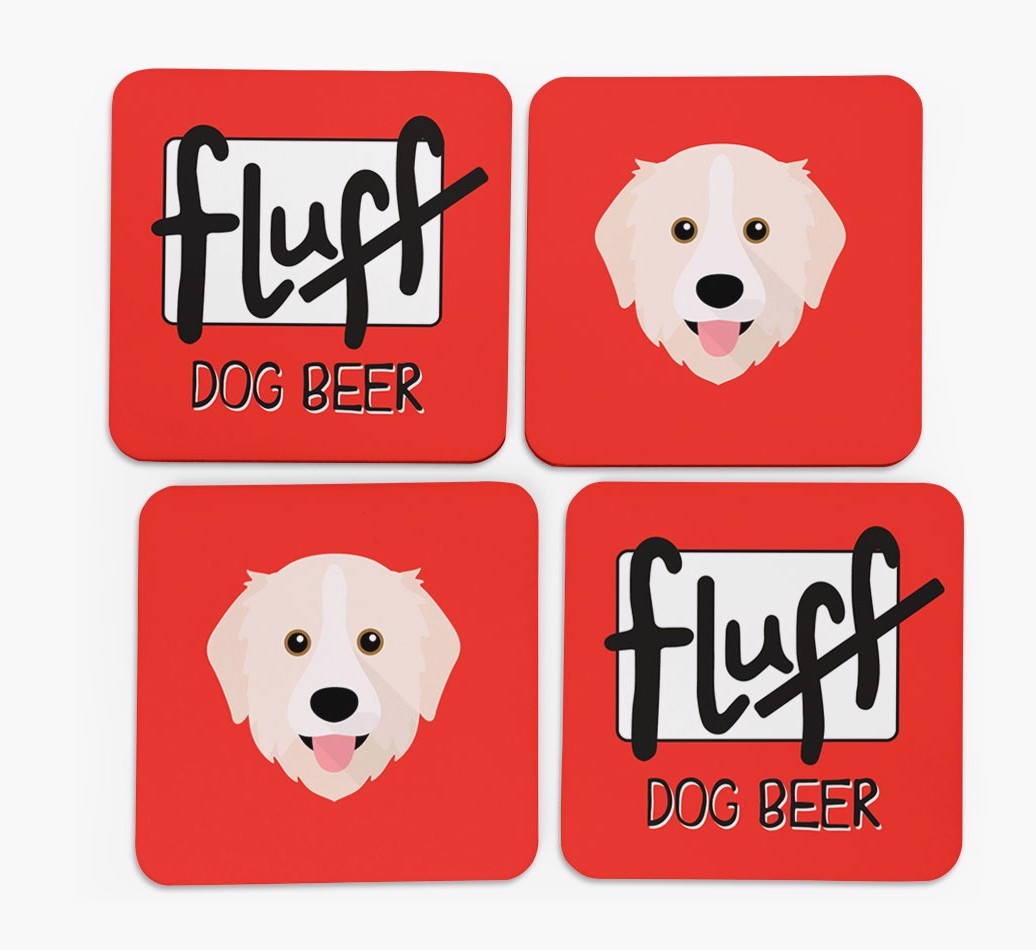 Fluff: Personalised {breedFullName} Coasters