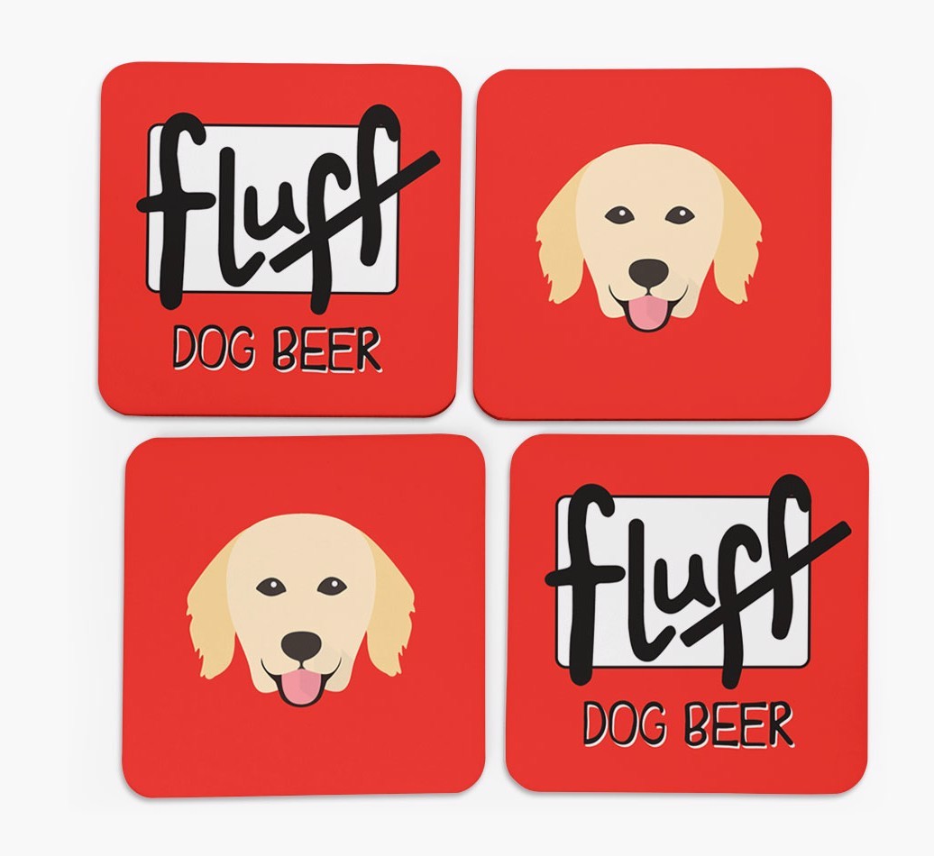 Fluff: Personalised {breedFullName} Coasters
