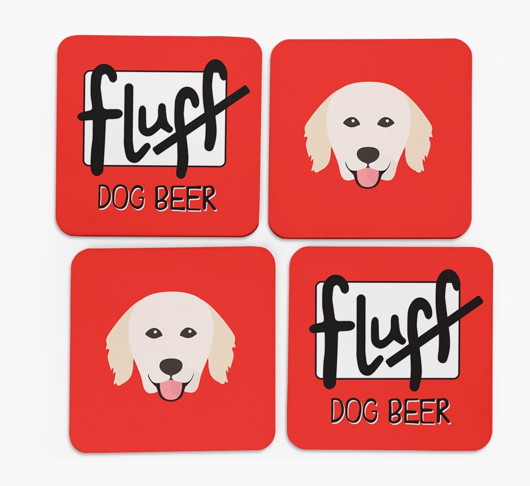 Fluff: Personalised {breedFullName} Coasters