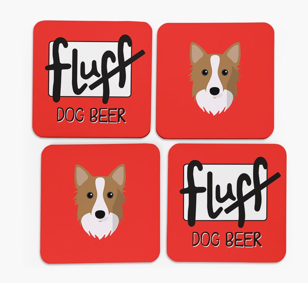 Fluff: Personalised {breedFullName} Coasters