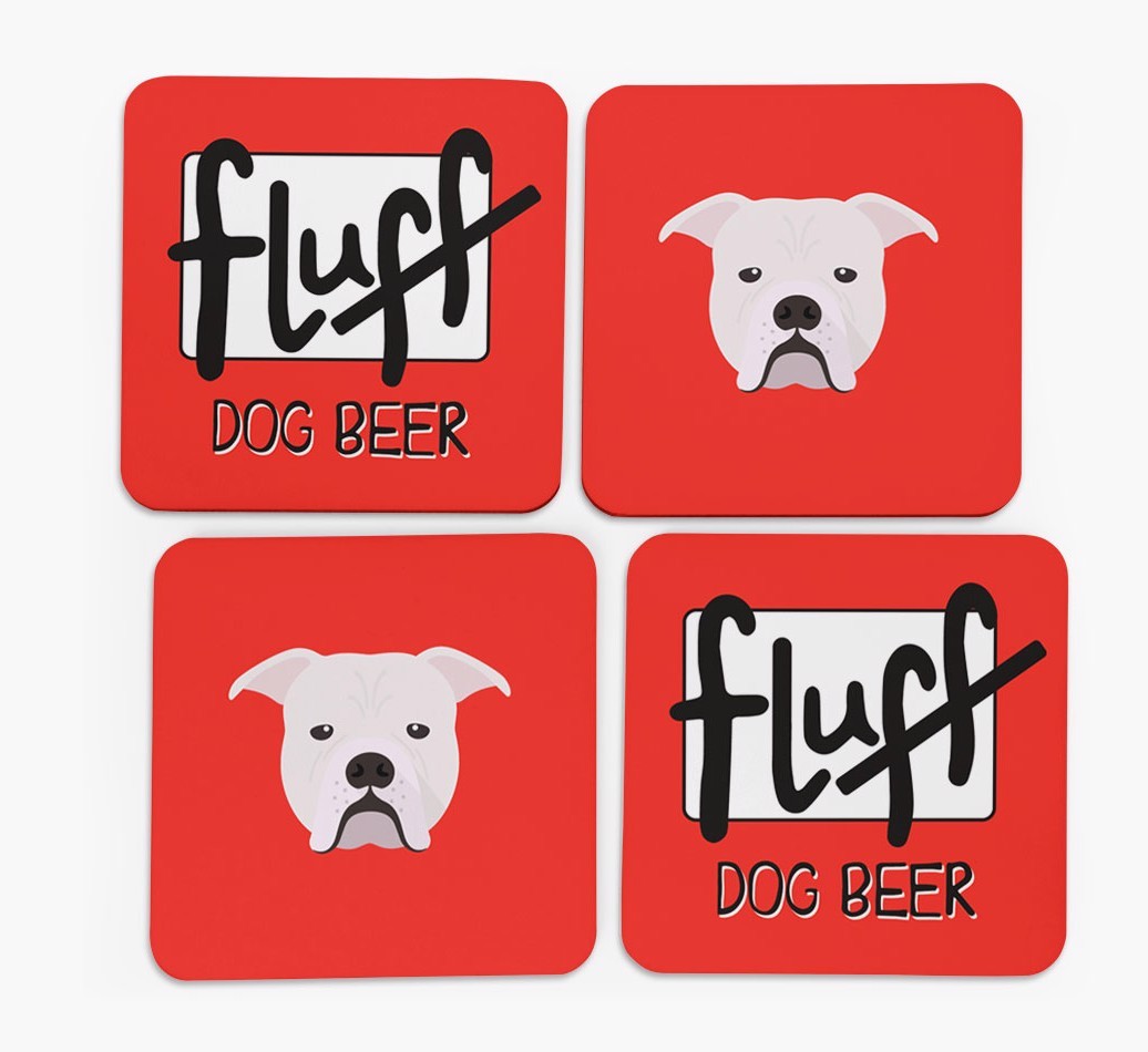Fluff: Personalised {breedFullName} Coasters
