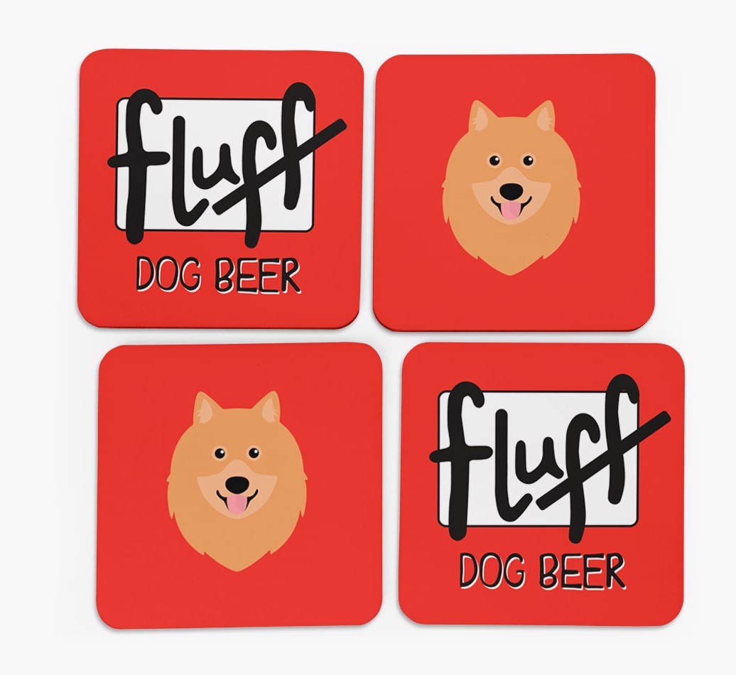 Fluff: Personalised {breedFullName} Coasters