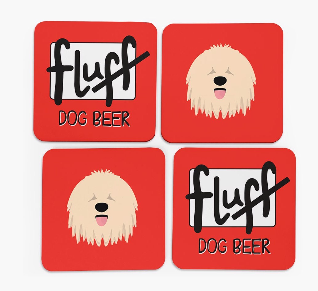 Fluff: Personalised {breedFullName} Coasters