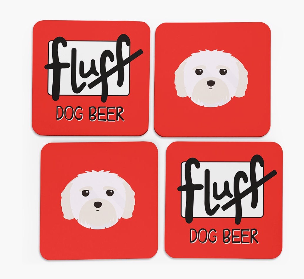 Fluff: Personalised {breedFullName} Coasters
