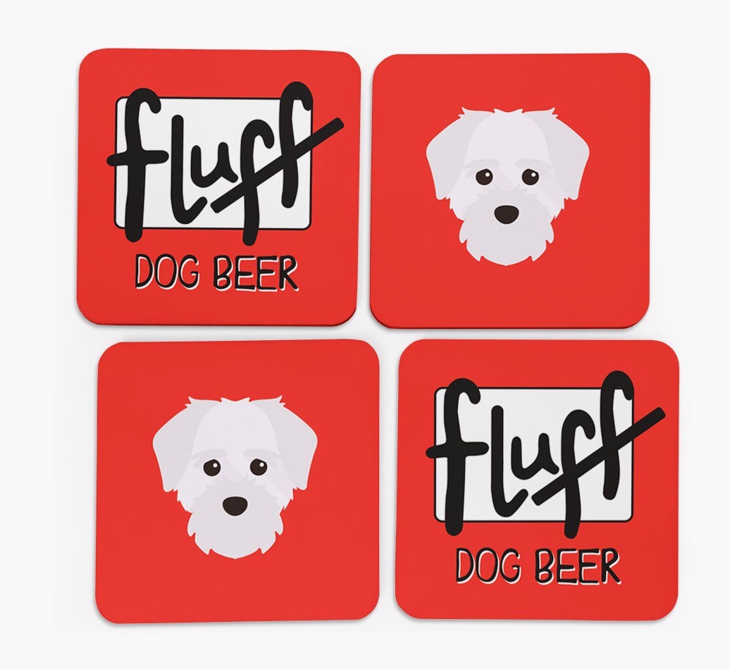 Fluff: Personalised {breedFullName} Coasters